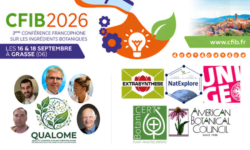 CFIB 2026 à Grasse – projet QUALOME sur l’authentification et le contrôle qualité des extraits botaniques avec NatExplore